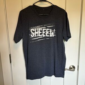 Dark blue tee shirt sheew